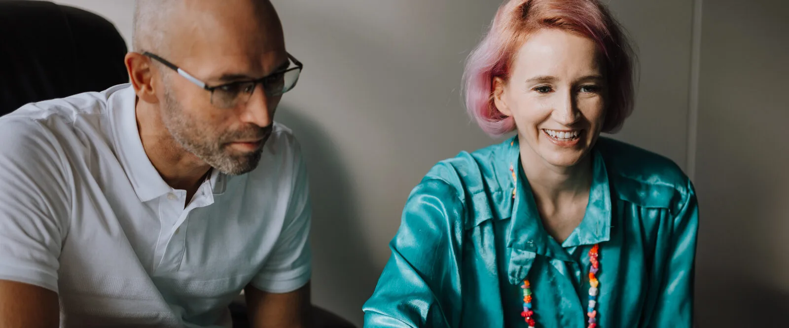 Cecilie Haukland og Tony Bakkejord ved ADHD Ressurssenter